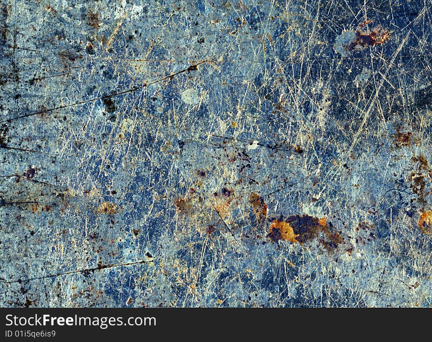 The surface of old cooking pan, closeup. The surface of old cooking pan, closeup.