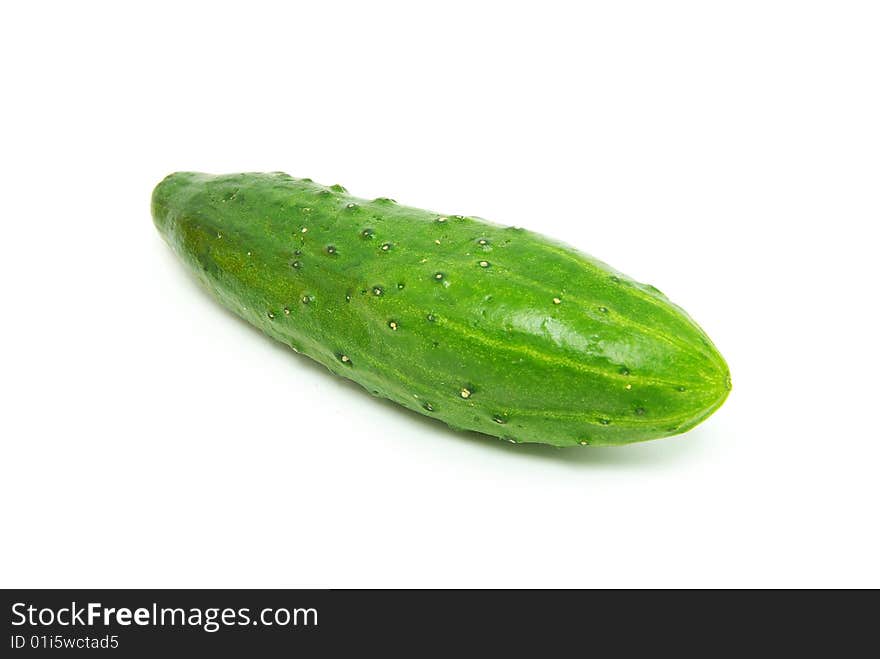 Cucumber isolated on a white