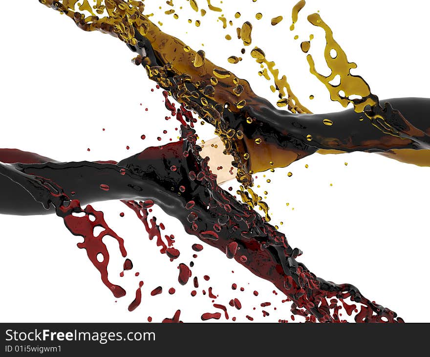 3d render of vine flow