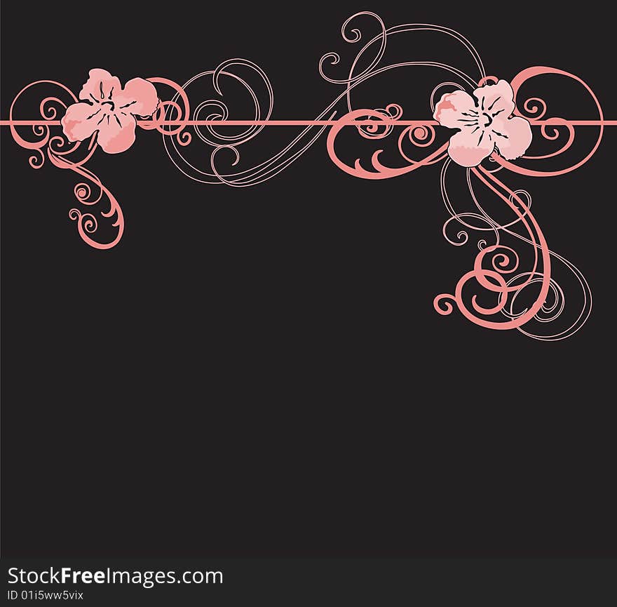 Illustration of a decorative background