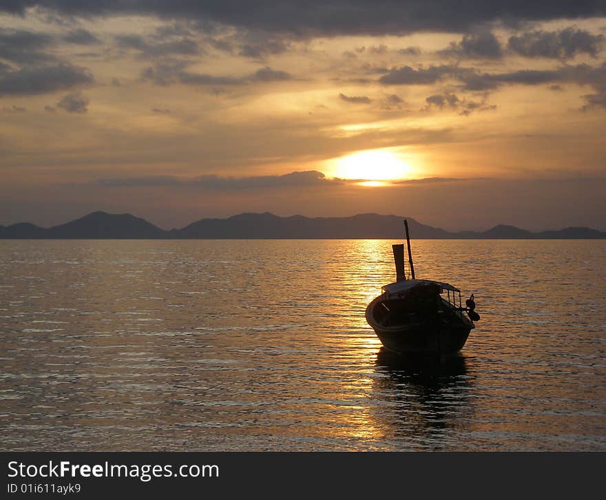 Sunset in thailand