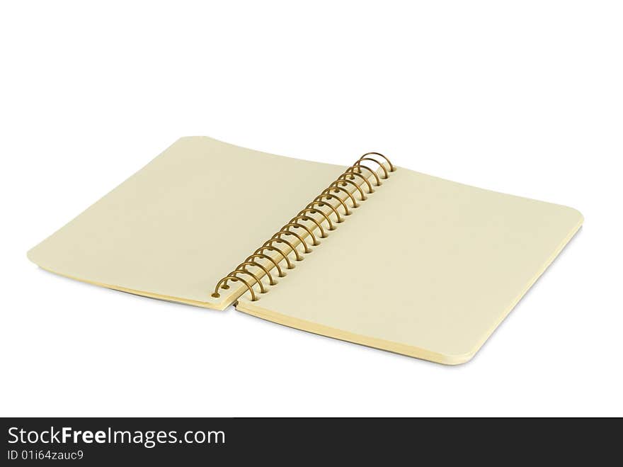 Note Book on White Background