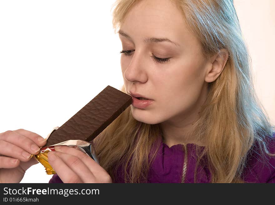 Girl with the snack