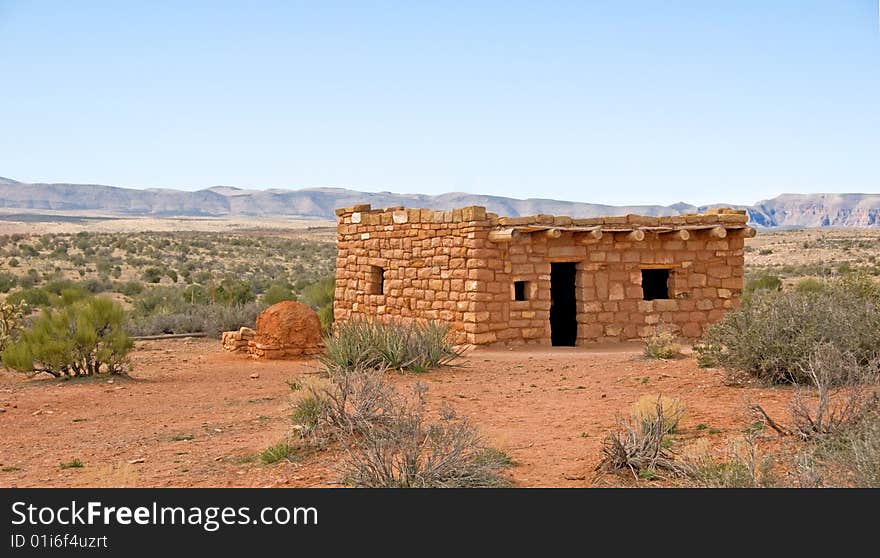 Primitive native american dwelling