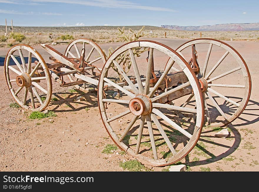 Old wooden cart