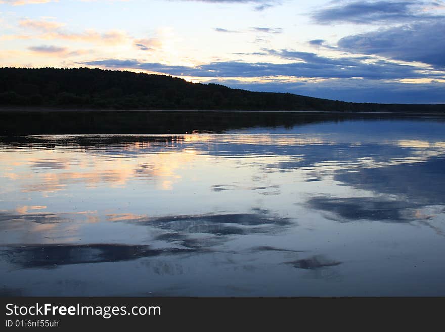 The evening river