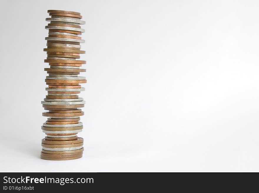 British Sterling Coin Stack