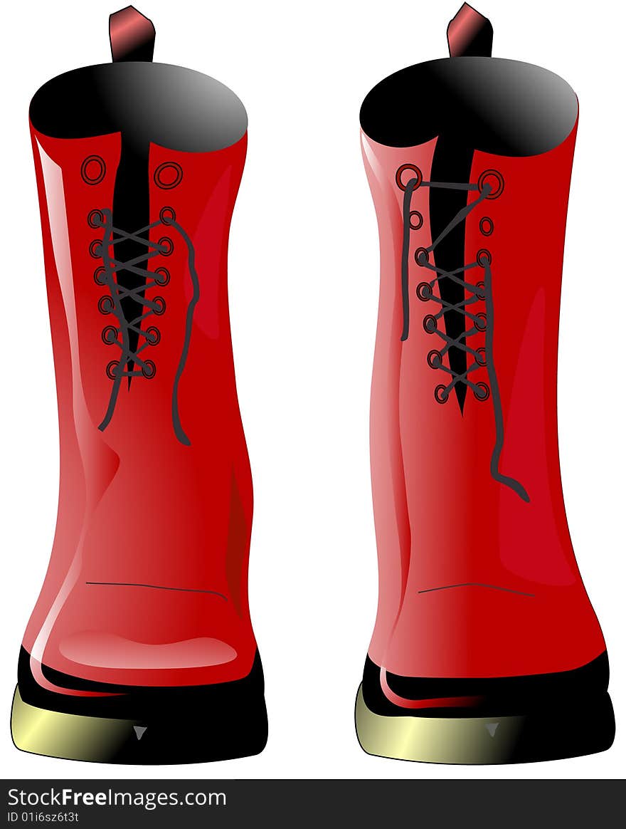 Red Mod Boots