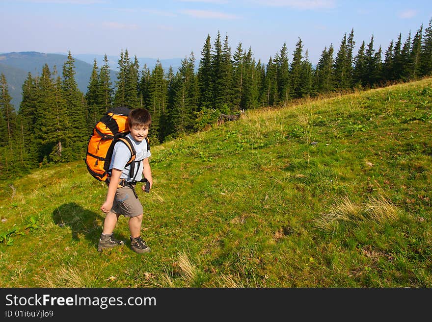 Hiking in the Carpathian mountains