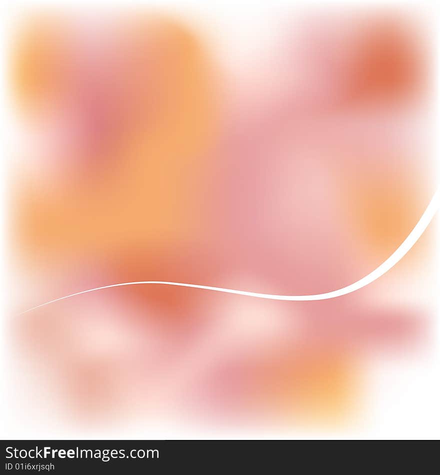 Modern pink  blurred background with white wave