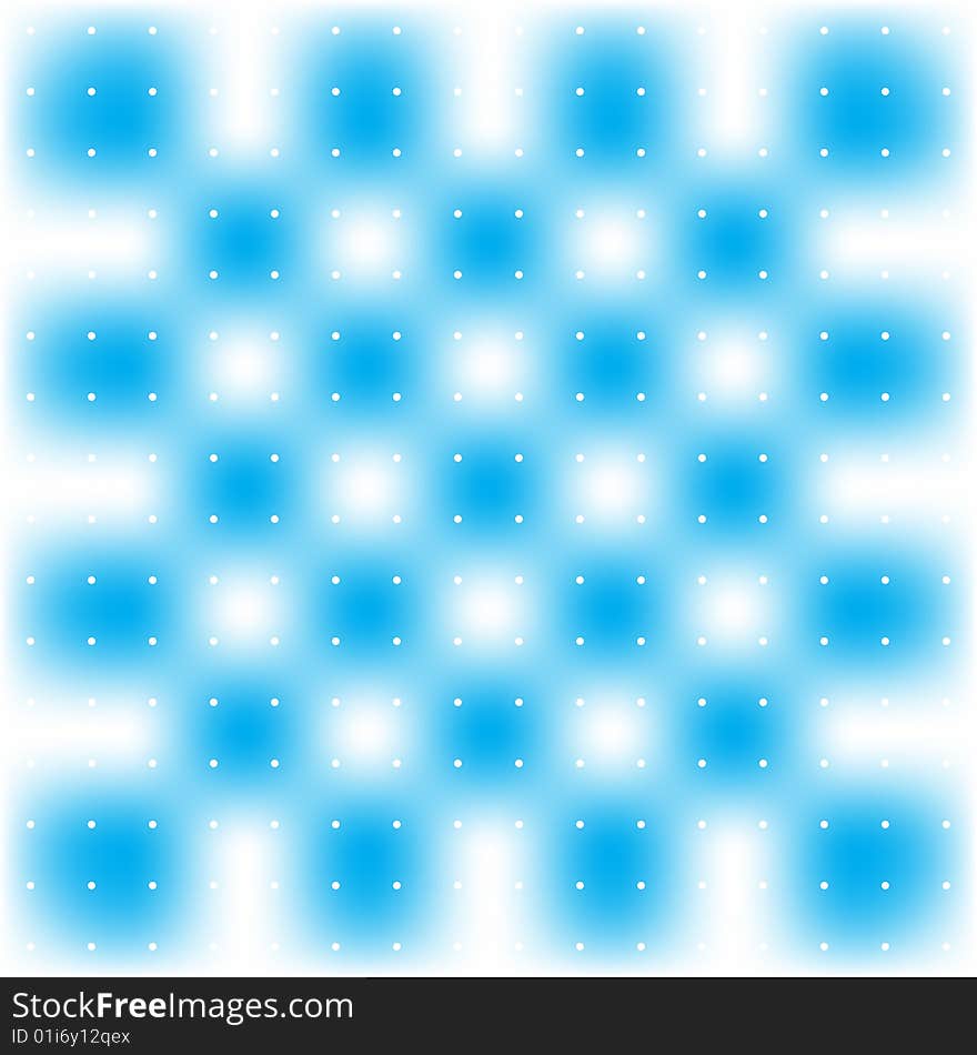 Modern blue blurred background with dots