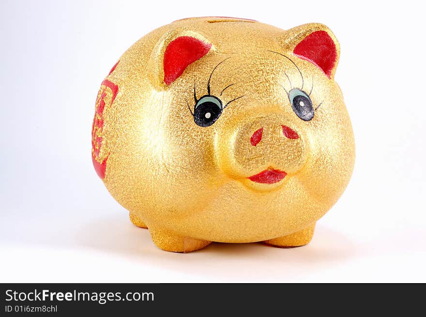 The money-box as the piggy of yellow