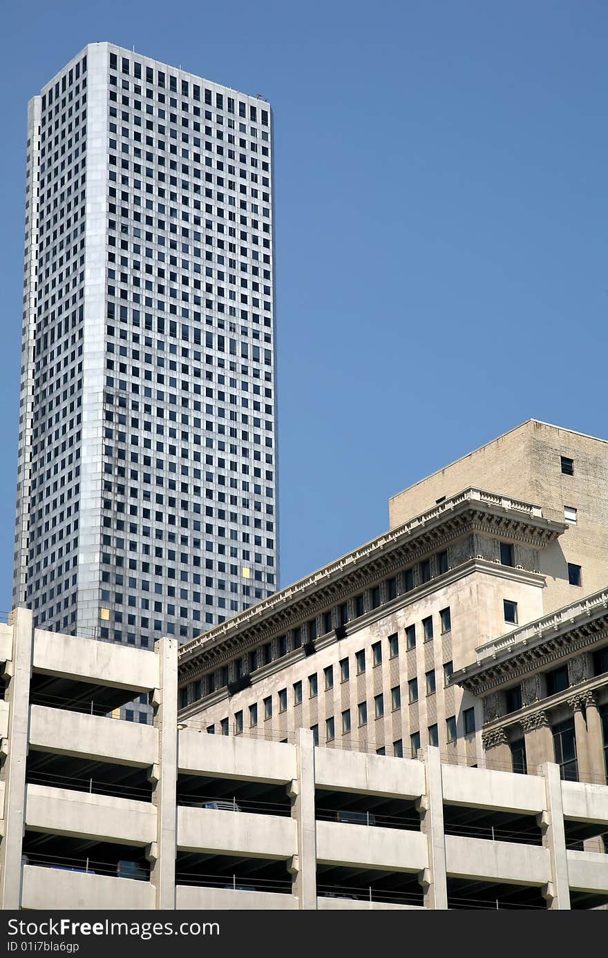 Tall Building against blue sky