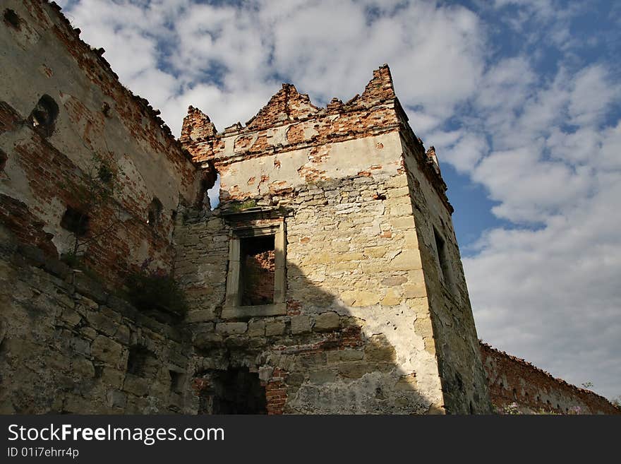 Tower of the medieval castle, Ukraine, Old Village