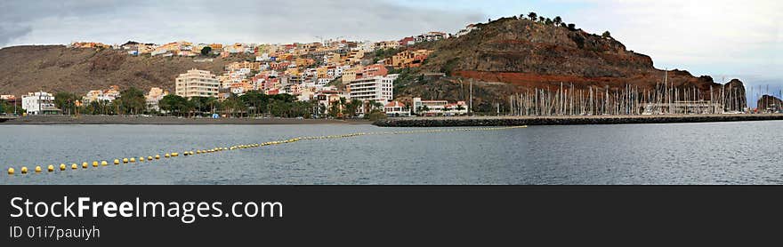 Panorama of Canaria island Gomera. Panorama of Canaria island Gomera