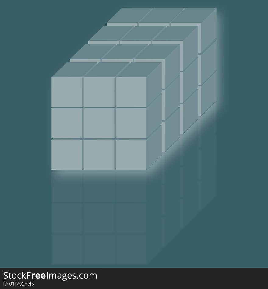 These are cubes. I did this illustration in adobe photo shop.