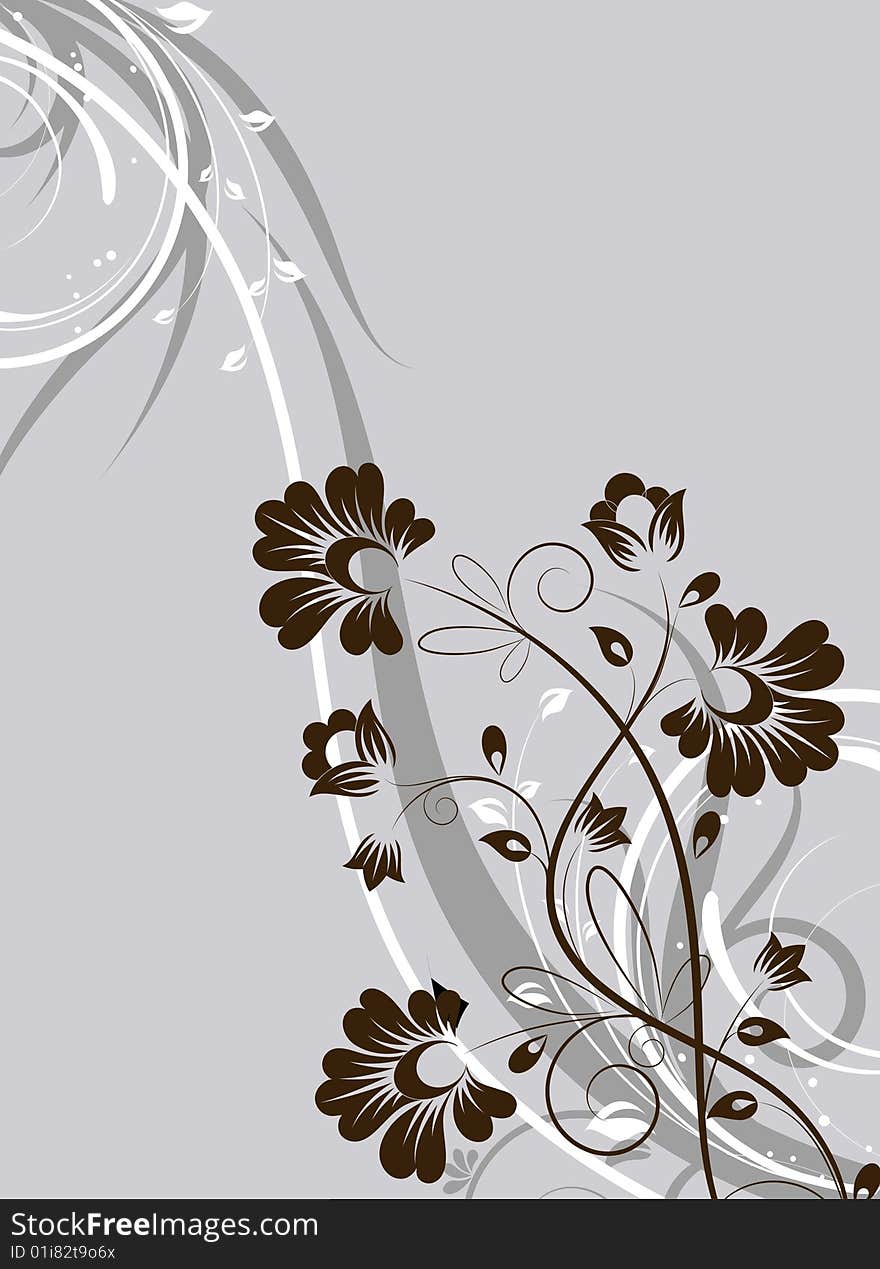 Floral Abstract Background.