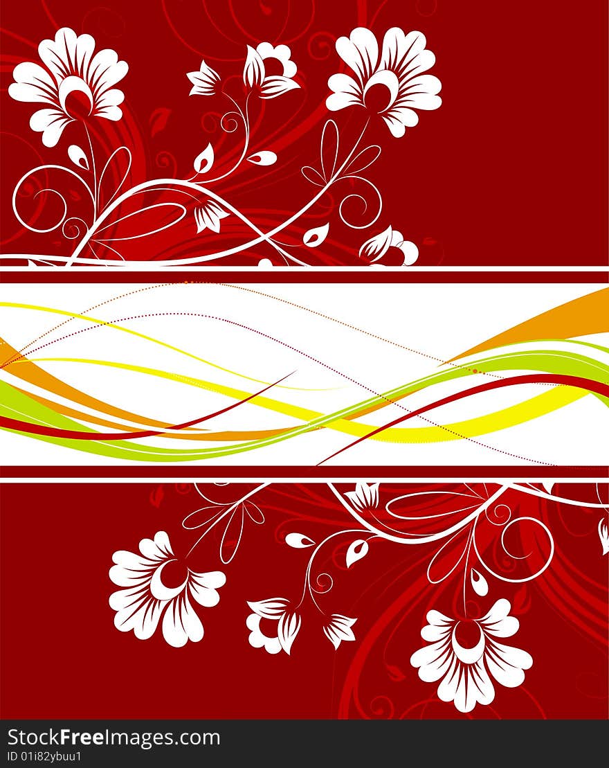 Floral Abstract Background.