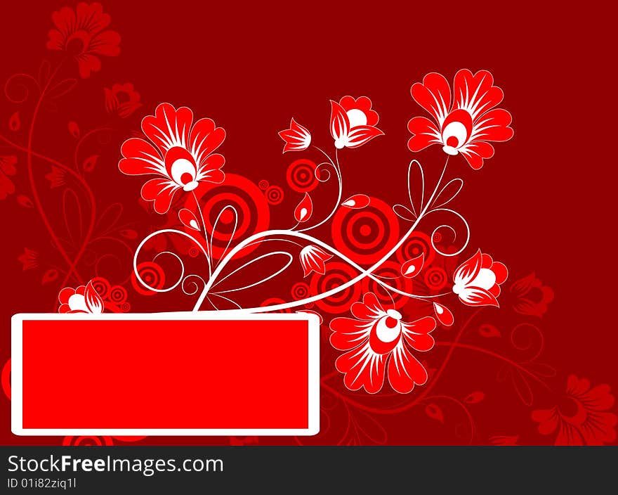 Floral Abstract Background.