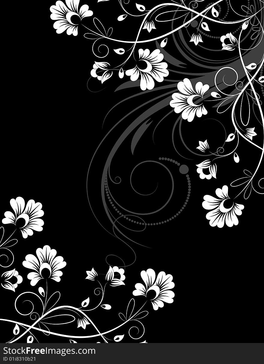 Floral Abstract Background.