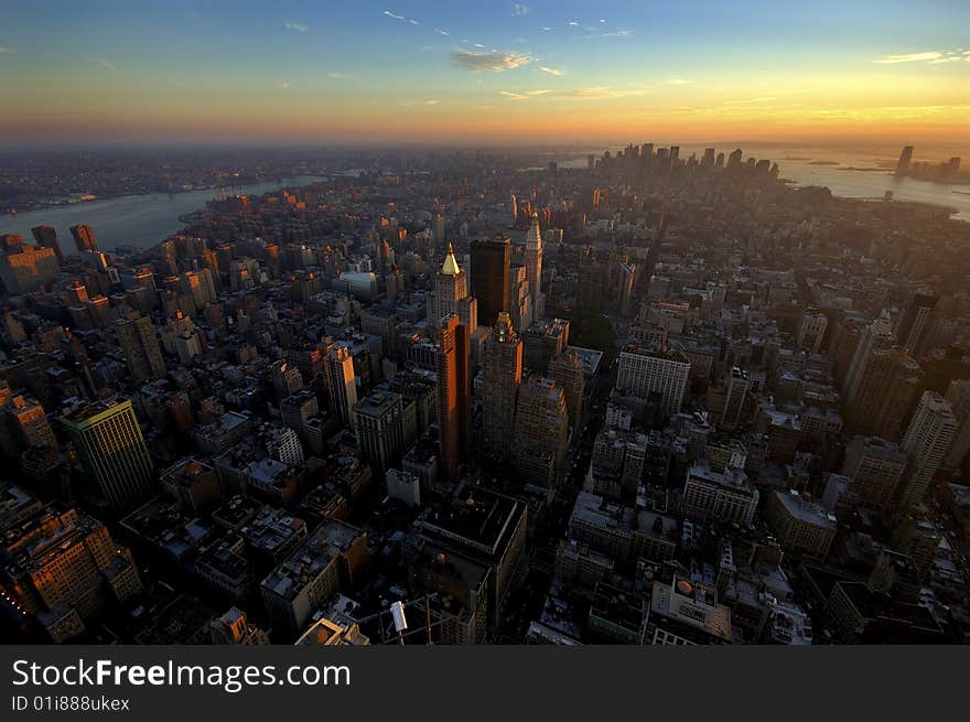 New York seen from the Top of the Rock. New York seen from the Top of the Rock.