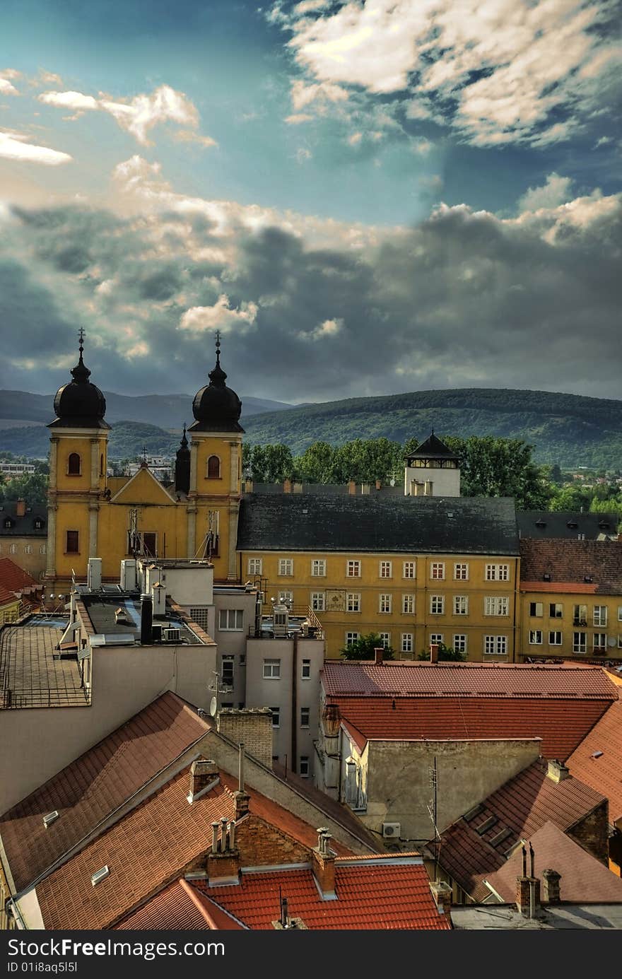 A Slovakian town of Trencin in the north-western part of the country. This image is a HDR.