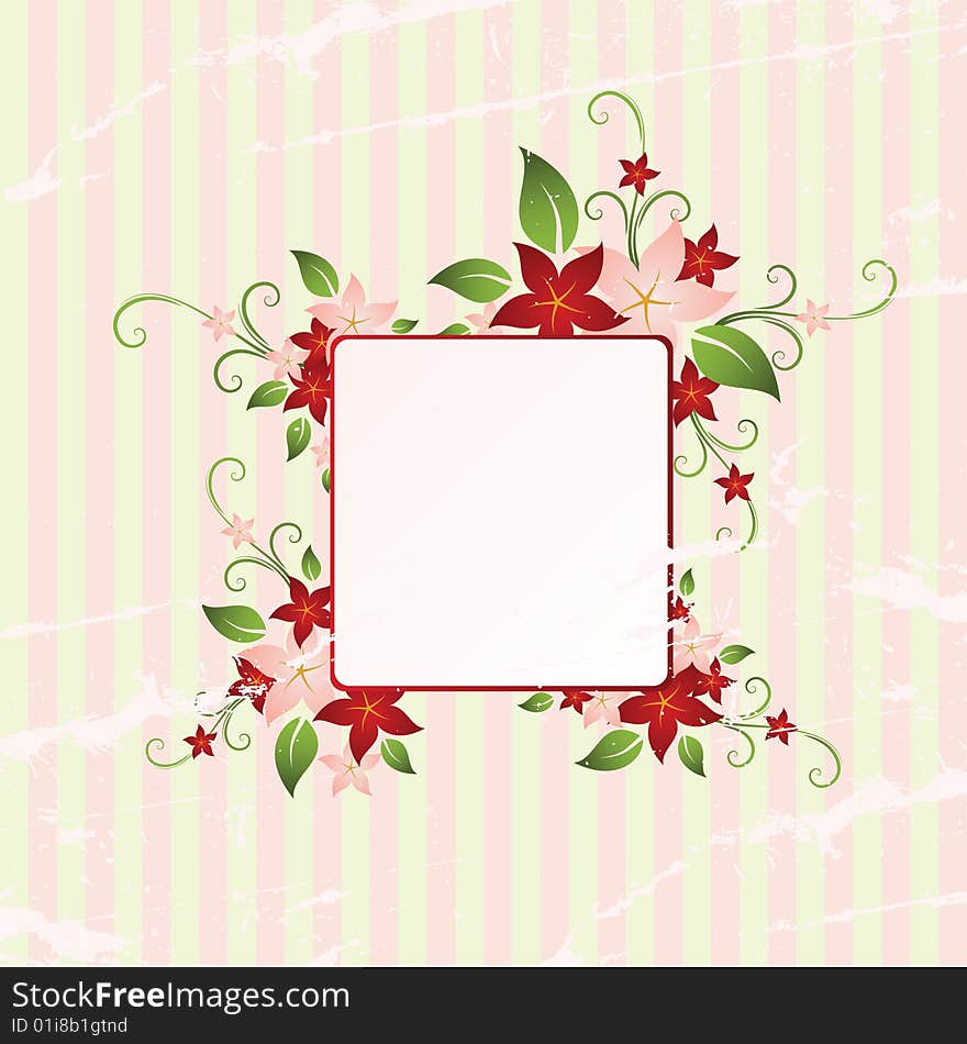 Floral frame