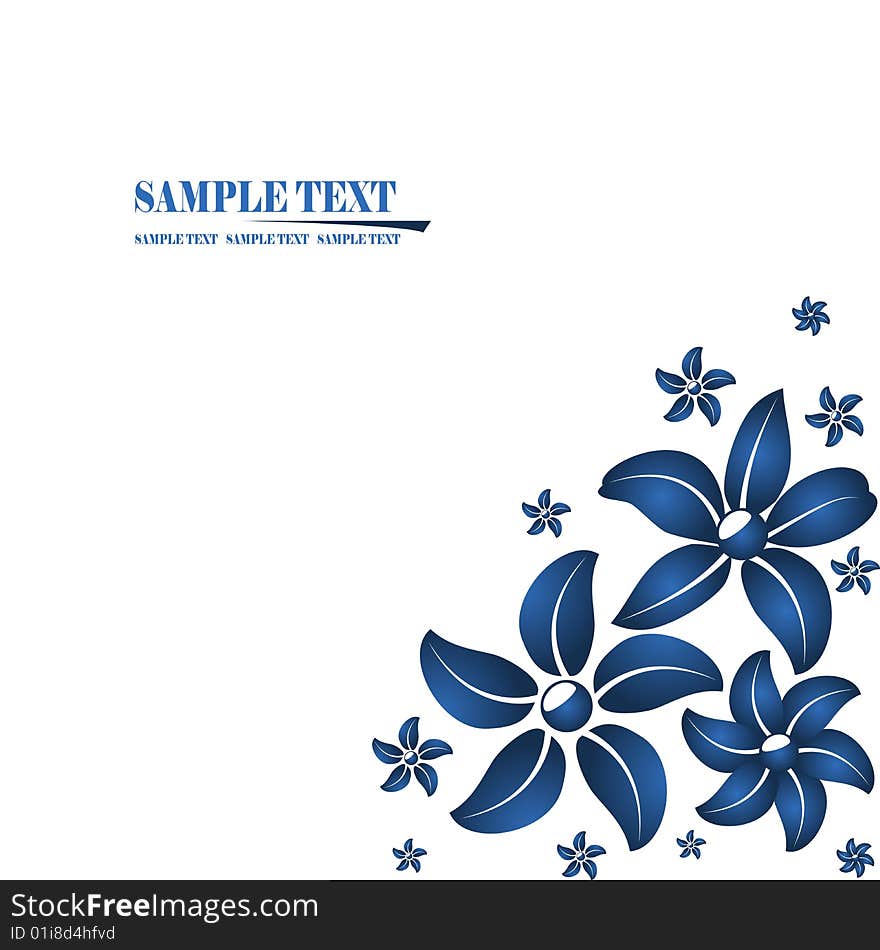 The stylized vector background illustration. The stylized vector background illustration