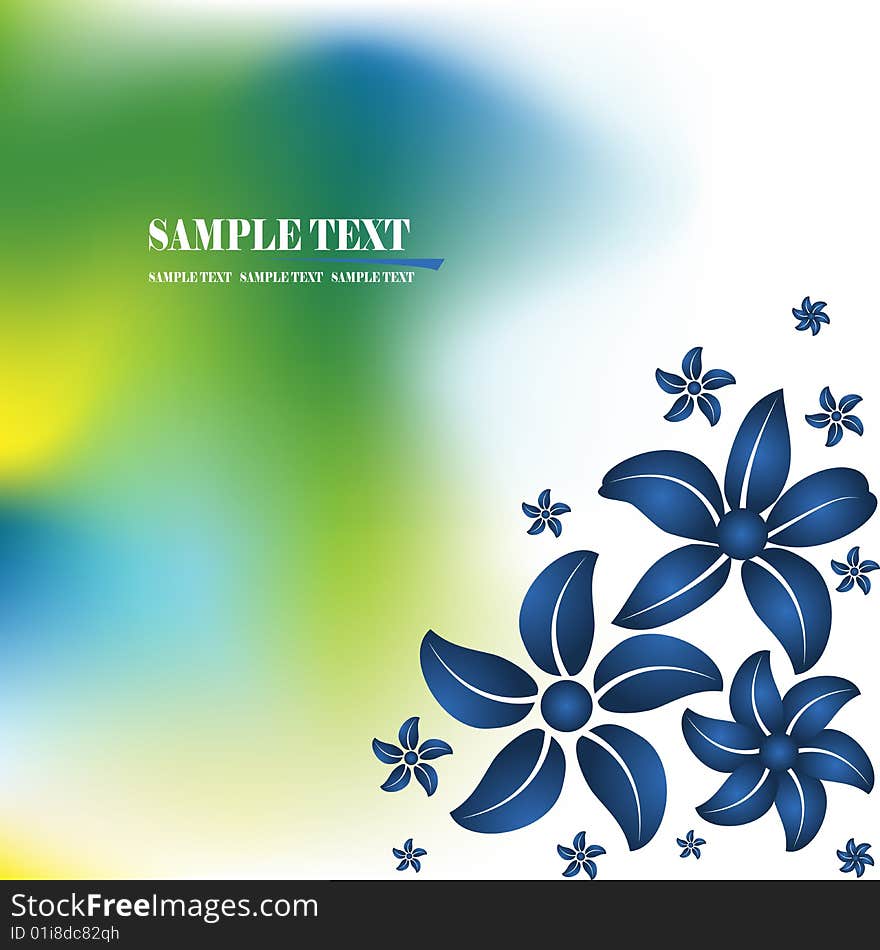 The stylized vector background illustration. The stylized vector background illustration