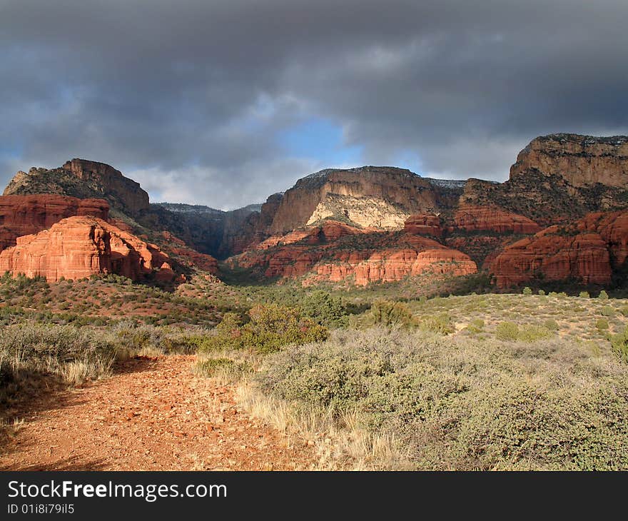 Red cliffs in Sedona