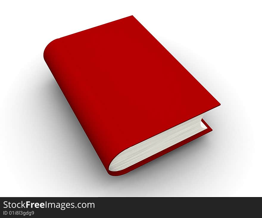 The big book on a white background. The big book on a white background