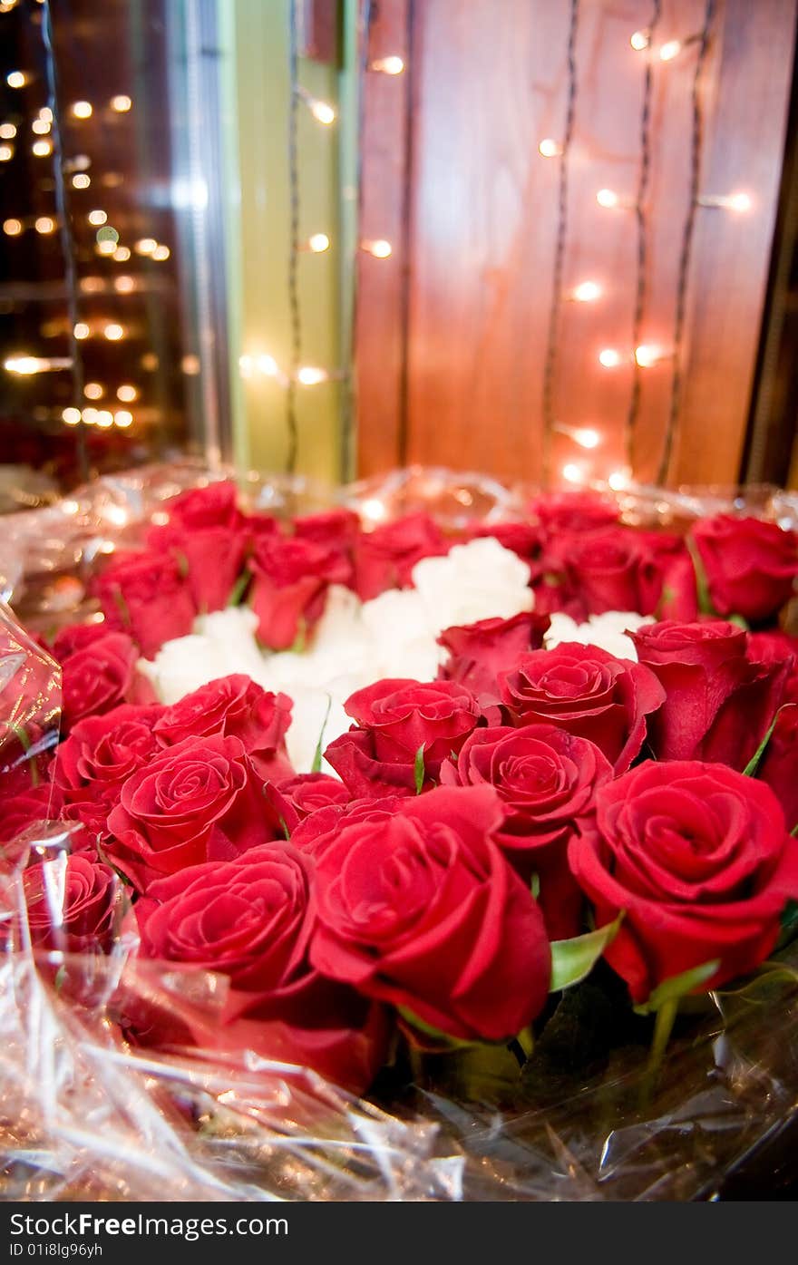 Beautiful rose bouquet, selective focus