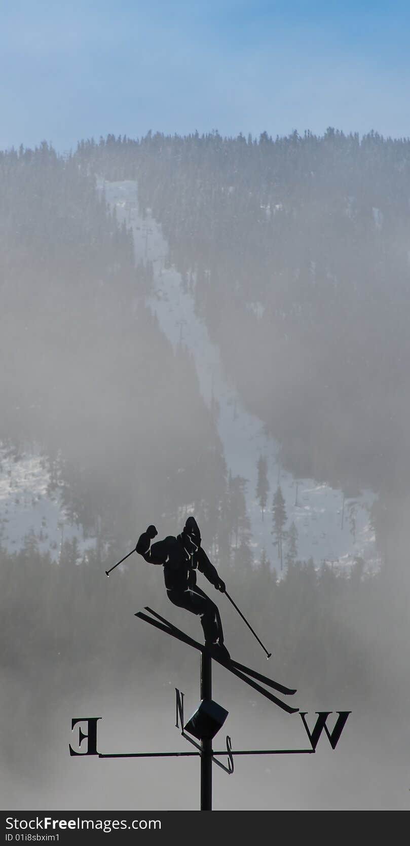 Skier Windvane taken at Whistler Blackcomb Resort