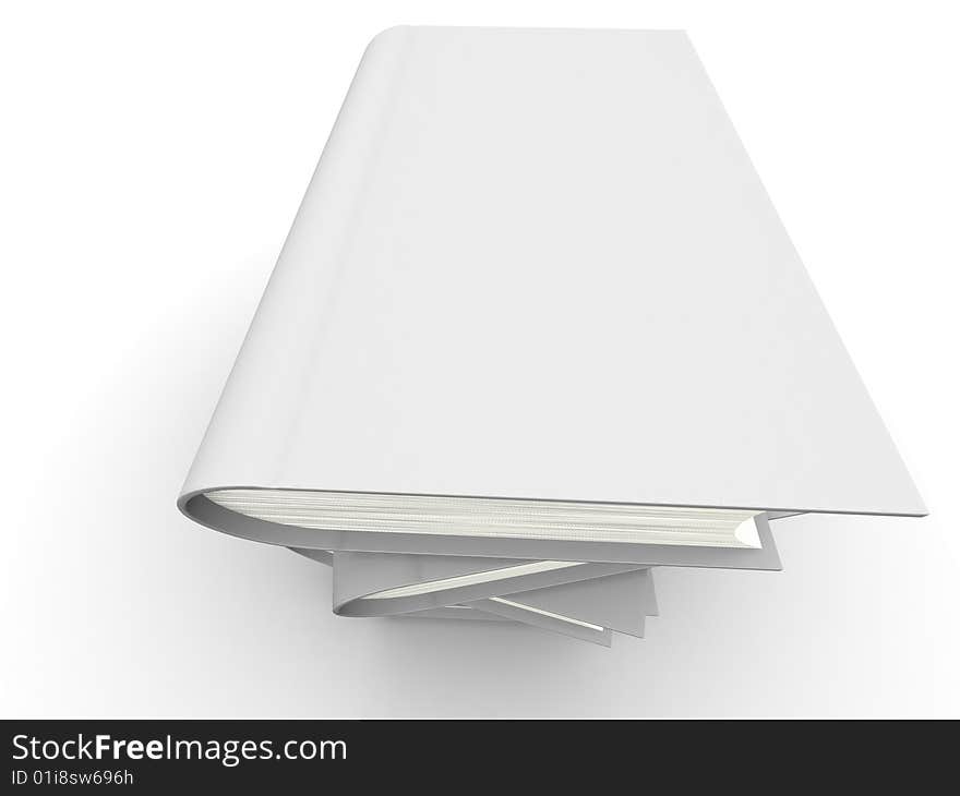 The big book on a white background. The big book on a white background