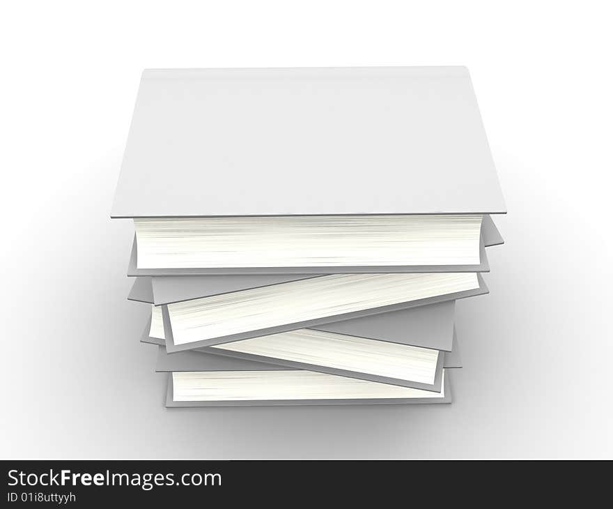 The big book on a white background. The big book on a white background