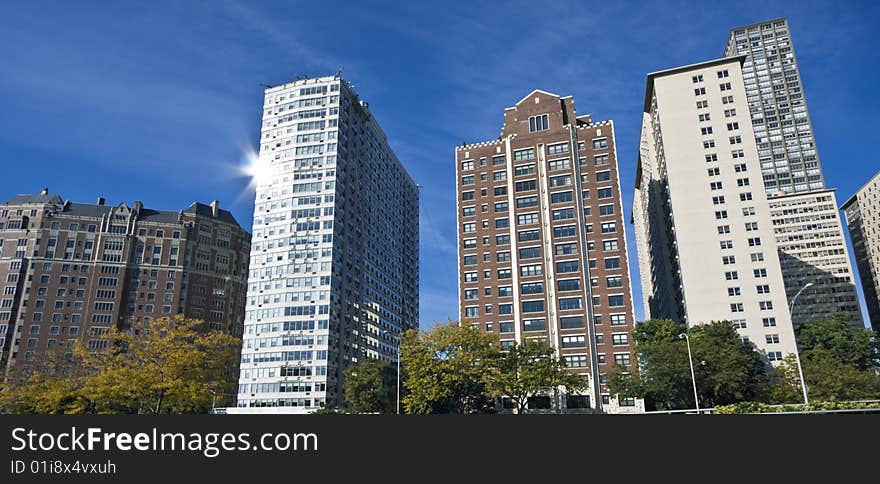 Apartaments along Lake Shore Drive - Chicago, IL.