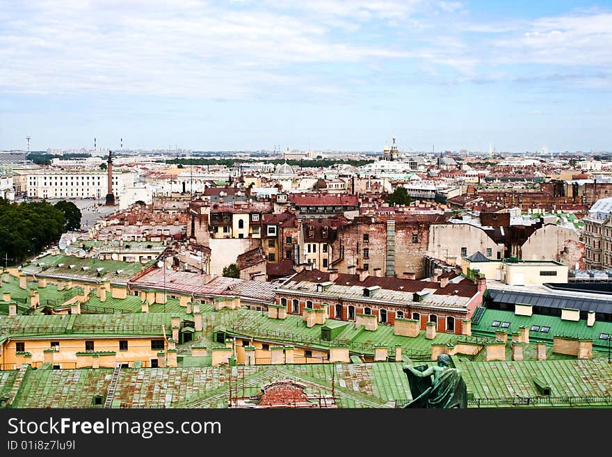 The view from a roof in St.-Petersburg