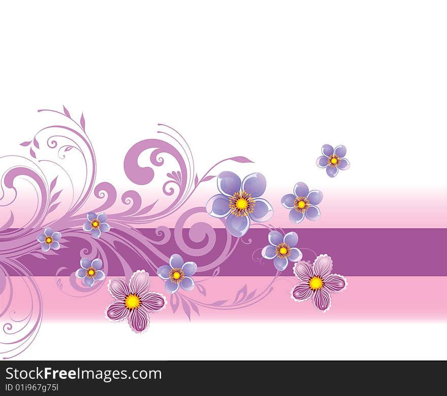 Floral Background, beautiful floral illustration