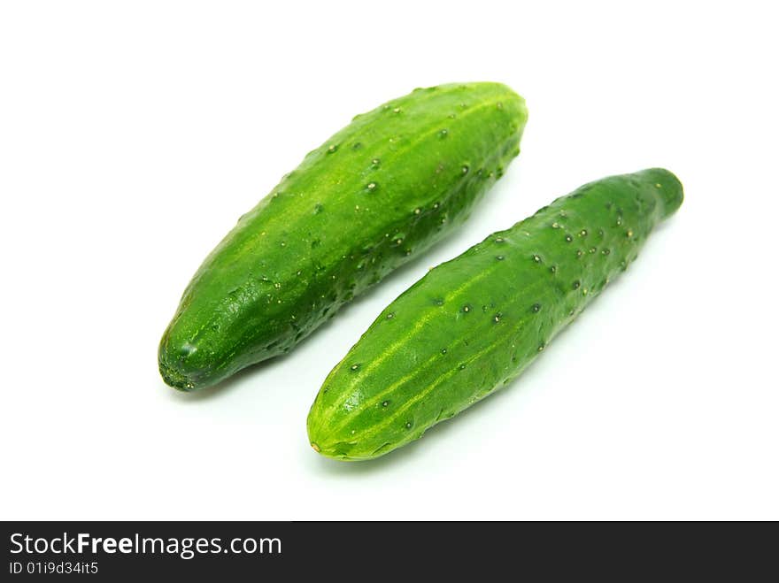 Cucumber isolated on a white