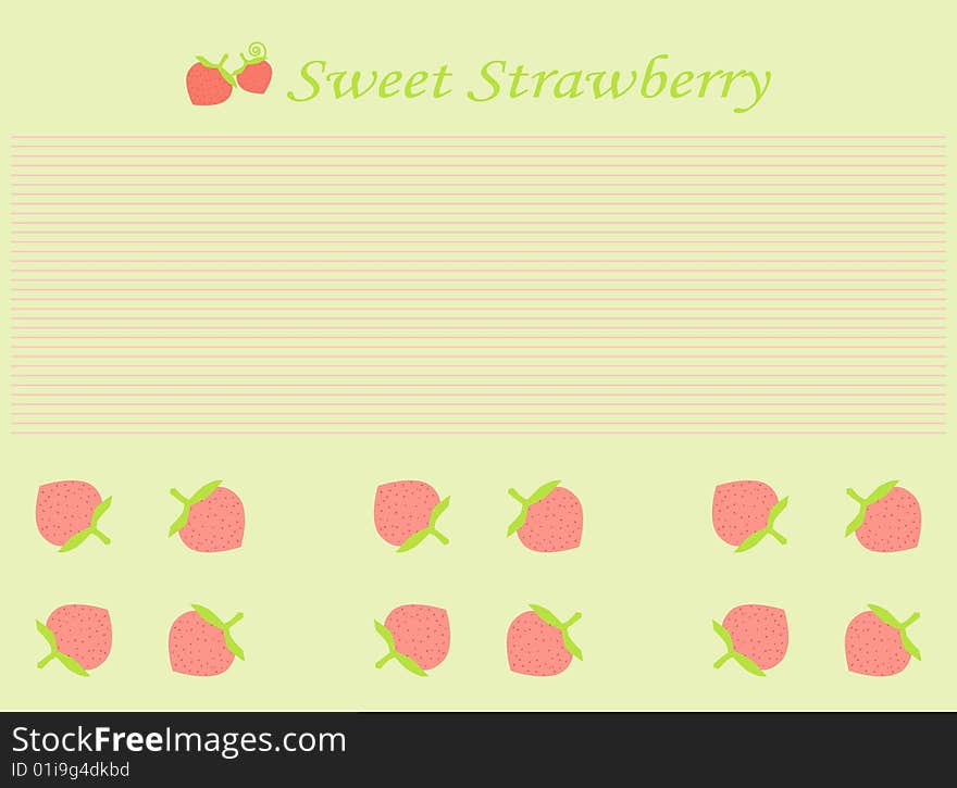 Vector background pattern design of strawberry. Vector background pattern design of strawberry