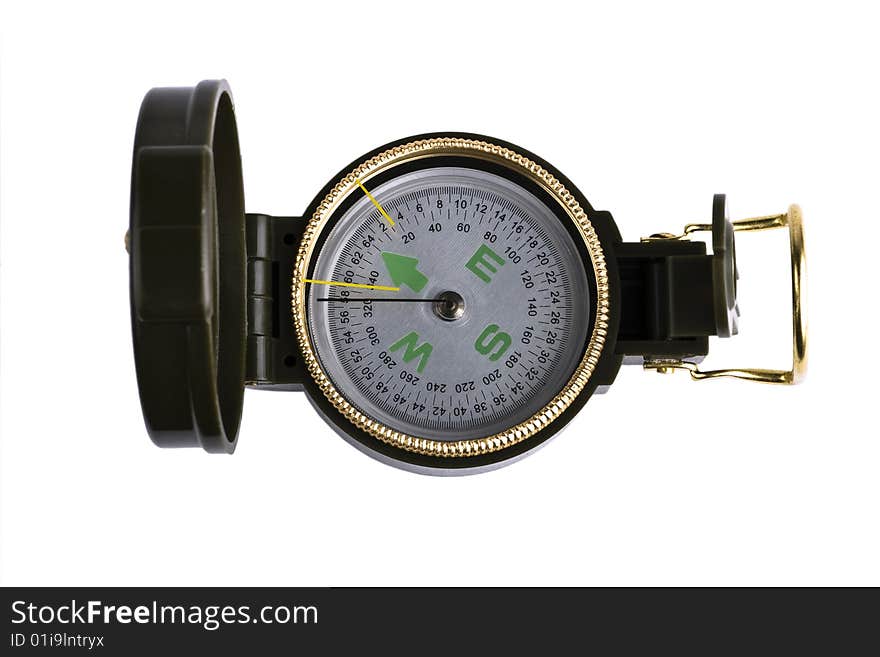 Compass on a white background