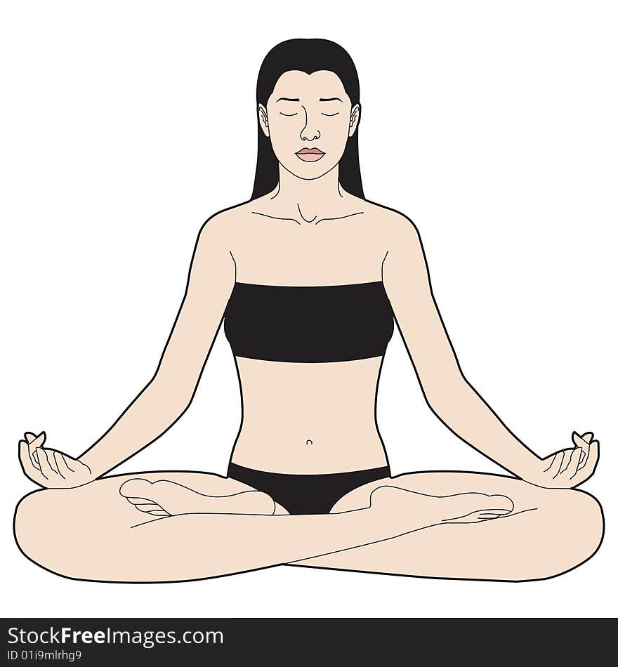 Woman doing meditation