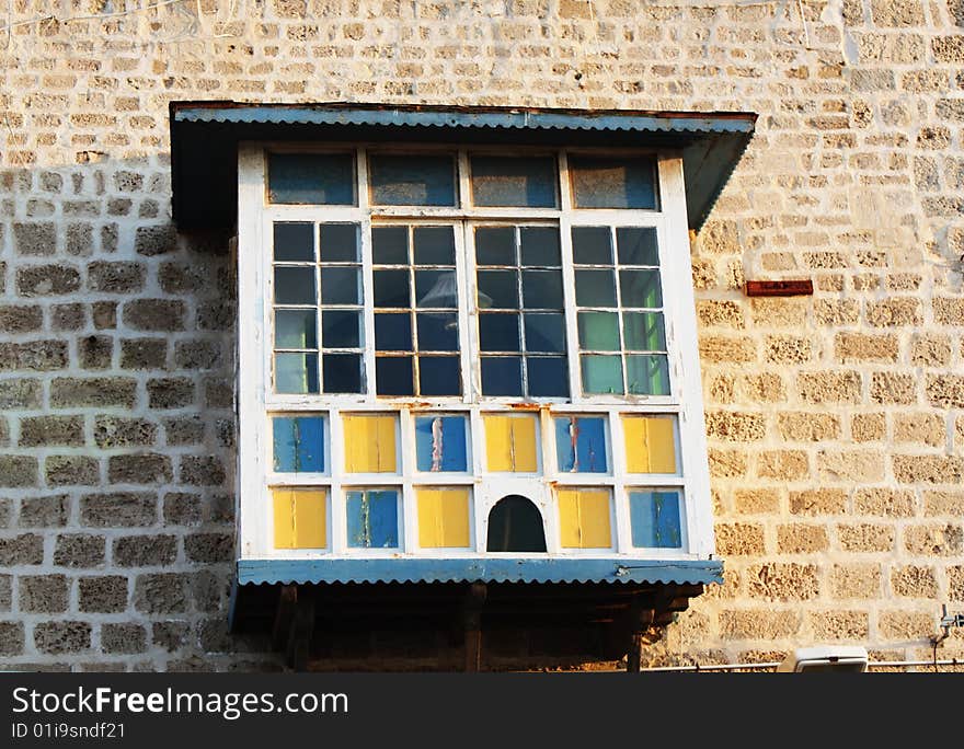 Old Balcony of old house. Old Balcony of old house