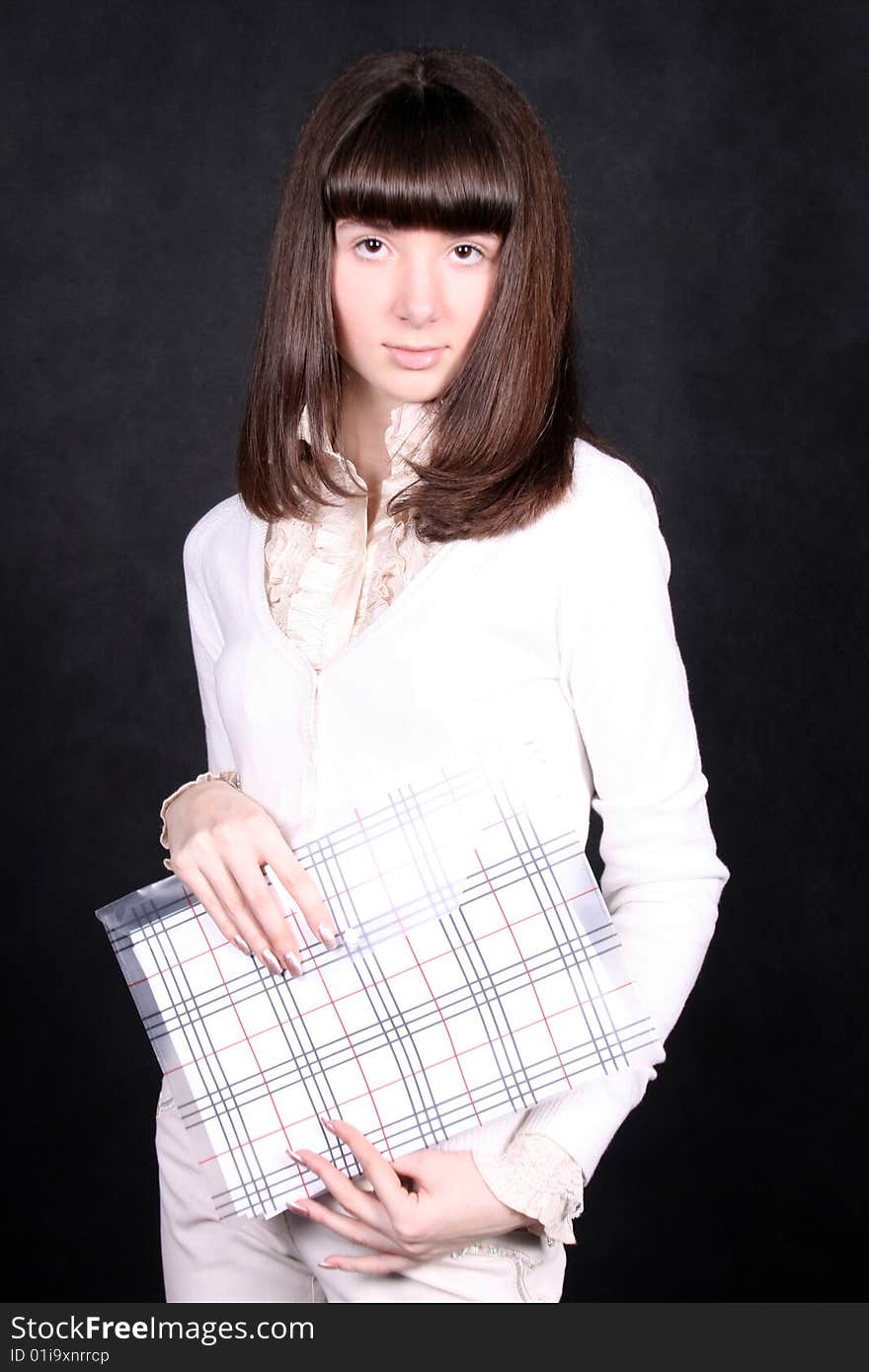 Girl With Folder