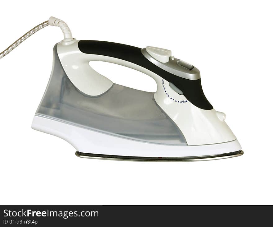 Electric iron isolated on a  white background