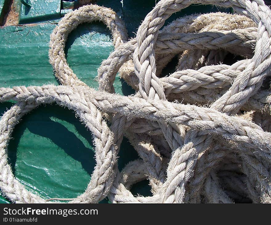 Marine Rope Exposure On Board A Ship