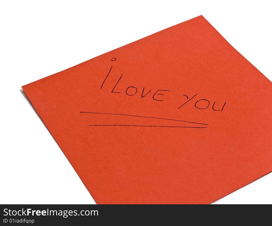 Love note paper