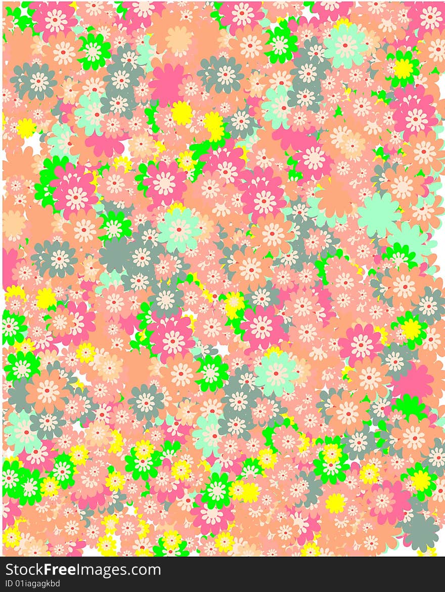 Colorful floral background