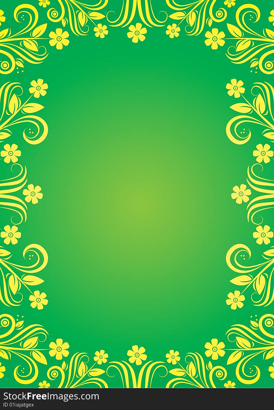 Abstract floral background. Vector illustration.