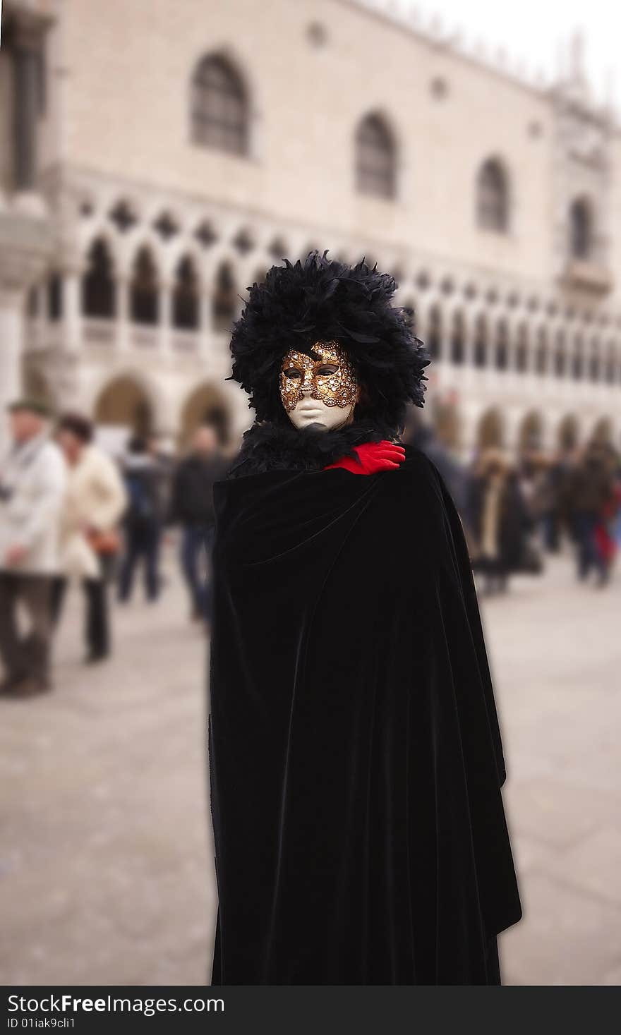 Men in black costum to place s.marcus, venice. Men in black costum to place s.marcus, venice